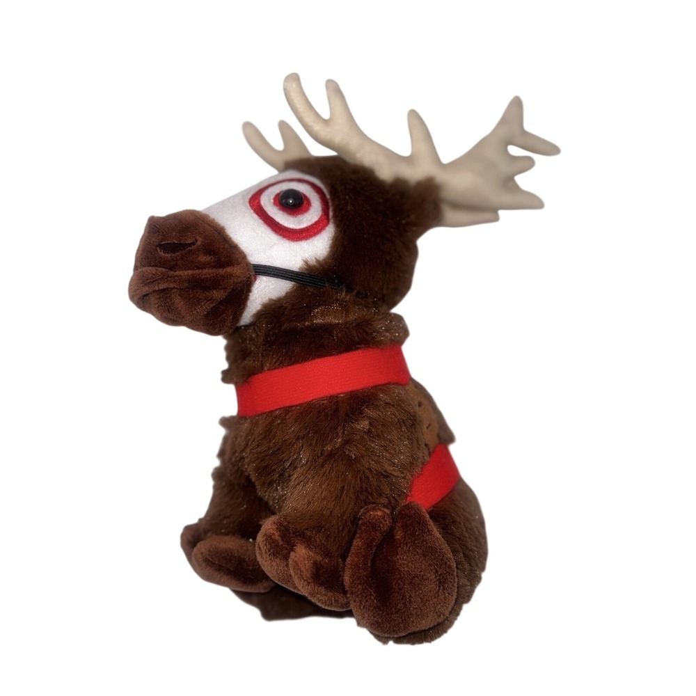 Target Bullseye Dog Reindeer‎ Plush 10" 2015 Holiday Collectible Stuffed